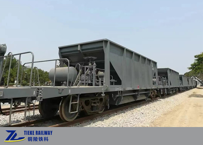 1000mm 미터 게이지 철도 밸러스트 호퍼 왜건 급여 부하 40T 용량 25 입방 미터