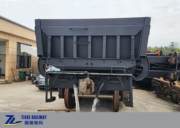KF85 Side Tipping Wagon Railway Ore Transport Wagon 85 Tons Load Capacity